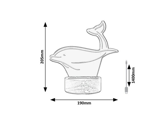 Rabalux stolní lampa Akali LED 2W 76002