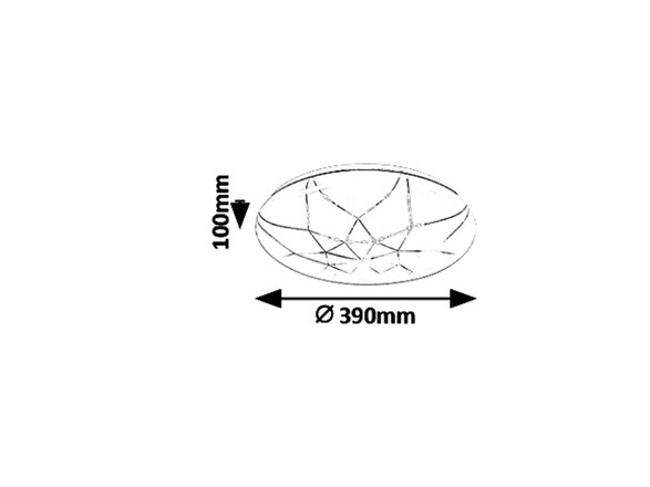 Rabalux SMART chytré svítidlo Tuya Damien LED 24W CCT DIM 5540