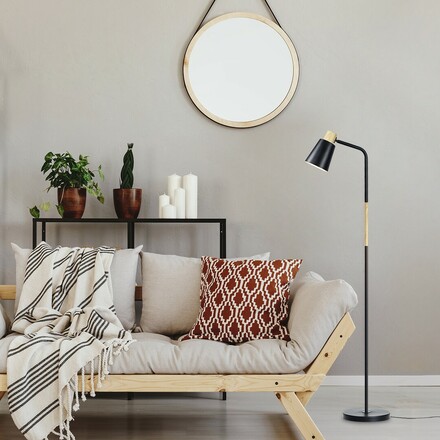 Rabalux stojací lampa Azim E27 1x MAX 40W černá 74003
