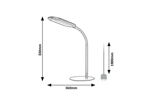 Rabalux stolní lampa Adelmo LED 10W CCT DIM 74008
