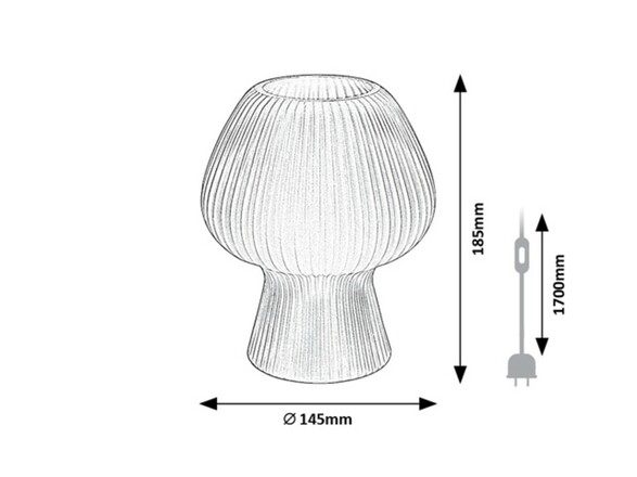 Rabalux stolní lampa Vinelle E14 1x MAX 60W bílá 74023