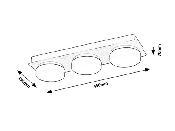 Rabalux koupelnové svítidlo Attichus LED 18W IP44 75003