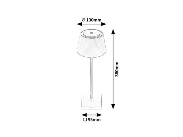 Rabalux stolní lampa Taena LED 4W IP44 CCT DIM 76010