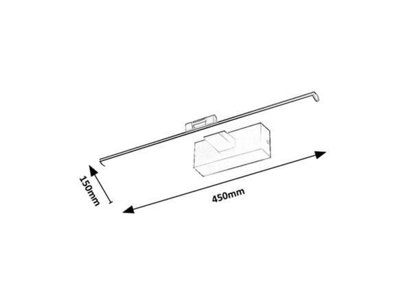 Rabalux svítidlo nad obrazy Gaten LED 8W 78001