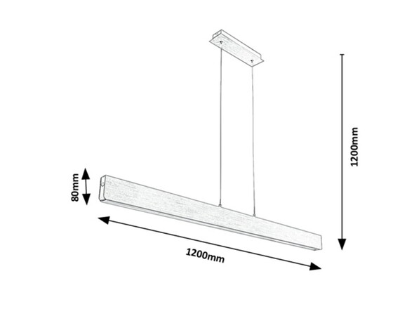 Rabalux závěsné svítidlo Tithania LED 24W CCT DIM 6670