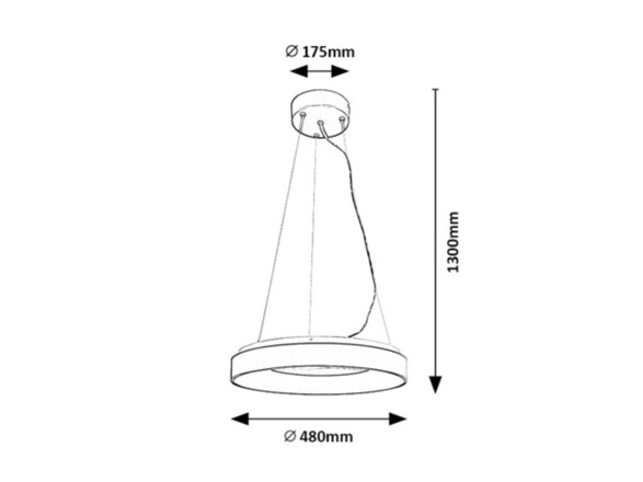 Rabalux závěsné svítidlo Ceilo LED 38W CCT DIM 72001