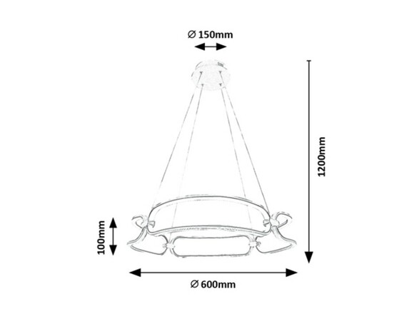 Rabalux závěsné svítidlo Fringilla LED 67W 72010