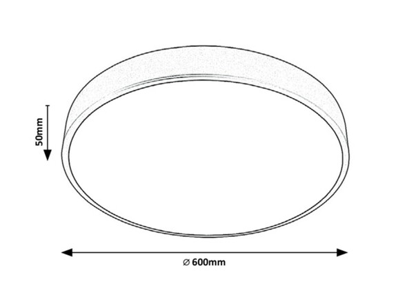 Rabalux stropní svítidlo Tesia LED 60W CCT DIM 3317