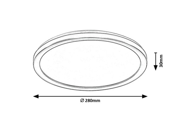 Rabalux venkovní stropní svítidlo Inverness LED 15W IP44 CCT DIM 7774