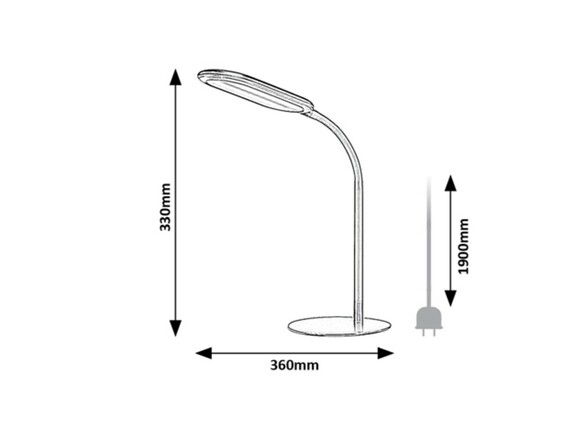 Rabalux stolní lampa Adelmo LED 10W CCT DIM 74007