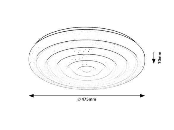 Rabalux stropní svítidlo Katina LED 36W CCT DIM 71018