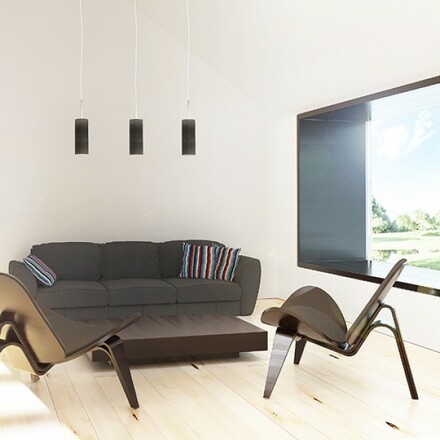 RENDL SANSSOUCI I závěsná matná černá 230V E27 42W R10508