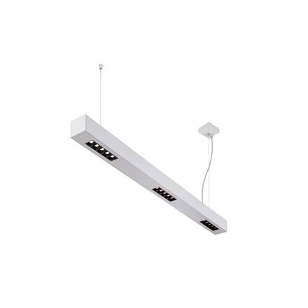 BIG WHITE Q-LINE PD LED vnitřní závěsné svítidlo, 1m, BAP, stříbrná, 3000K 1000928