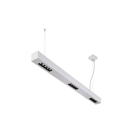 BIG WHITE Q-LINE PD LED vnitřní závěsné svítidlo, 1m, BAP, stříbrná, 3000K 1000934