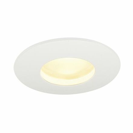 BIG WHITE SLV OUT 65, venkovní stropní vestavné svítidlo, LED, 3000K, kulaté, bílé, 38°, 12 W, vč. ovladače 114461