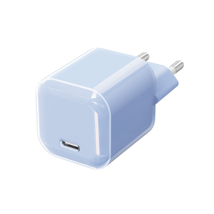 Solight 33W GaN fast charge USB-C adaptér, modrý DC74B