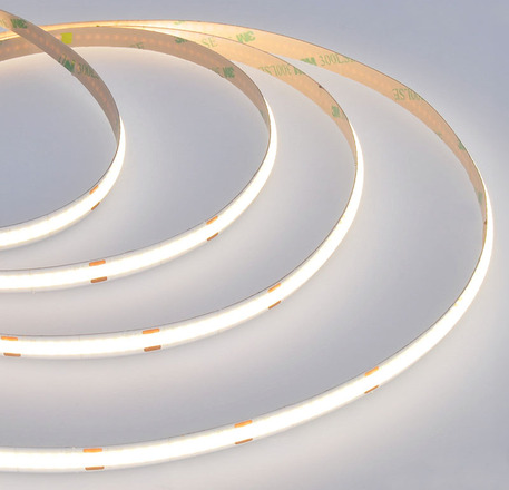Solight LED COB pásek, 5m, 7W/m, 500lm/m, neutrální bílá, USB napájení, vypínač, 8mm WM62-NW