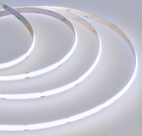 Solight LED COB pásek, 5m, 7W/m, 500lm/m, studená bílá, USB napájení, vypínač, 8mm WM62-CW