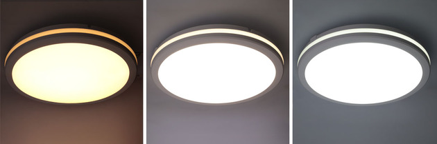 Solight LED osvětlení Gari, 44W, 3960lm, 3CCT, IP65, 40cm, bílá WO821-W