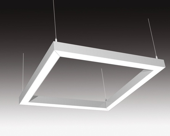 SEC Závěsné LED svítidlo nepřímé osvětlení WEGA-FRAME2-AA-DIM-DALI, 50 W, eloxovaný AL, 886 x 886 x 50 mm, 3000 K, 6540 lm 321-B-003-01-00-SP