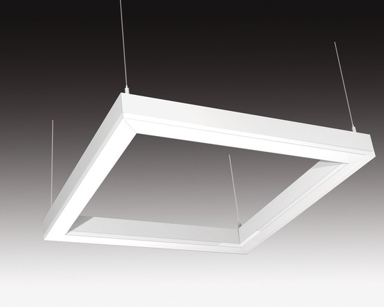 SEC Stropní nebo závěsné LED svítidlo WEGA-FRAME2-CB-DIM-DALI, 50 W, černá, 886 x 886 x 65 mm, 3000 K, 6720 lm 321-B-107-01-02-SP