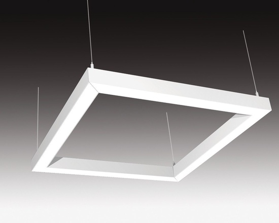 SEC Závěsné LED svítidlo nepřímé osvětlení WEGA-FRAME2-AA-DIM-DALI, 32 W, eloxovaný AL, 607 x 607 x 50 mm, 3000 K, 4360 lm 321-B-001-01-00-SP