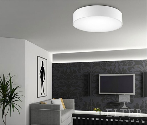 Nova Luce Moderní stropní LED svítidlo Roda ve dvou barevných úpravách - pr. 400 x 100 mm, 30 W, 3000 K, šedá NV 7165202