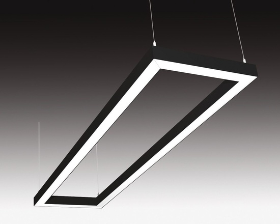 SEC Stropní nebo závěsné LED svítidlo s přímým osvětlením WEGA-FRAME2-DA-DIM-DALI, 32 W, černá, 607 x 330 x 50 mm, 3000 K, 4260 lm 322-B-101-01-02-SP