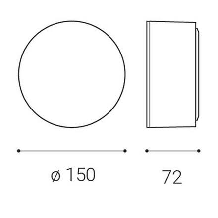 LED2 1010151D BUTTON II, W DIM 12W 3000K/4000K