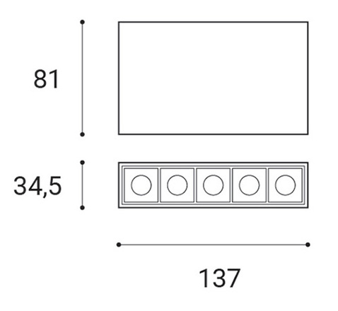 LED2 1251131D LINEAR ON 5,  DIM 10 3000K STROPNÍ BÍLÉ