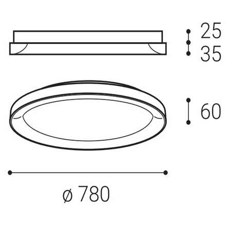 LED2 1271751D BELLA SLIM 78,  DIM 60 2CCT 3000K/4000K STROPNÍ BÍLÉ