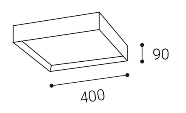 LED2 1272251 MILO 40,  30 2CCT 3000K/4000K STROPNÍ BÍLÉ