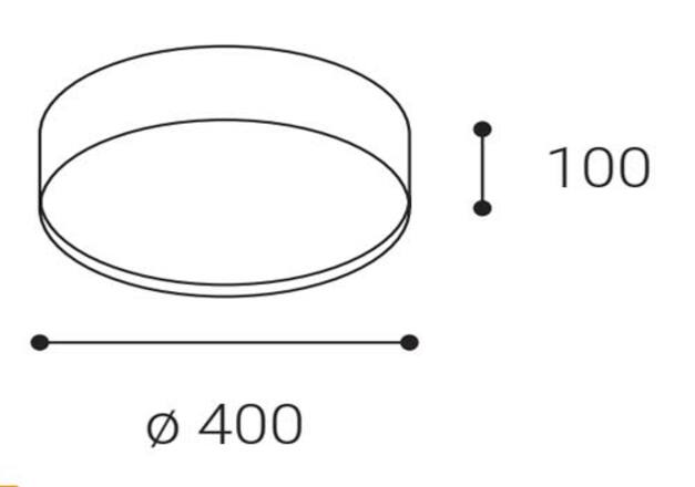 LED2 1272458 ROMO 40, CF 30 2CCT 3000K/4000K STROPNÍ KÁVOVÁ