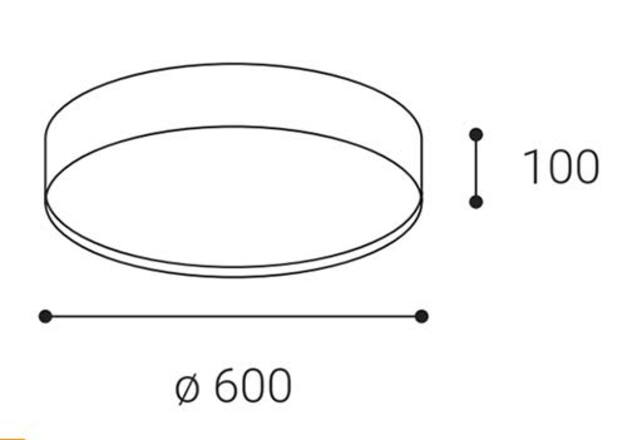 LED2 1272558 ROMO 60, CF 50 2CCT 3000K/4000K STROPNÍ KÁVOVÁ