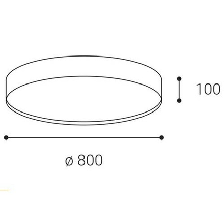 LED2 1272658DT ROMO 80, CF DIM 80W 2CCT 3000K/4000K stropní kávové