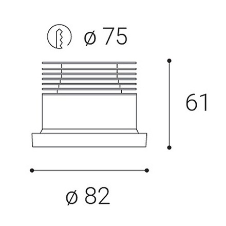 LED2 2150443D SPOT A, B DIM 9 4000K ZÁPUSTNÉ ČERNÉ