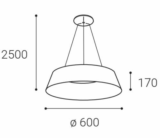 LED2 3272751 KATY 60 Z,  60 2CCT 3000K/4000K ZÁVĚSNÉ BÍLÉ