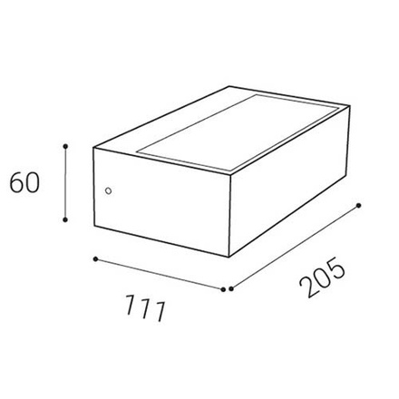 LED2 5130134DT KVADER, A DIM 9W 3000K nástěnné antracit