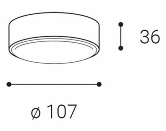 LED2 5131731 ROLO,  6 3000K STROPNÍ BÍLÉ