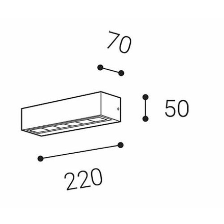 LED2 5131834DT BENO 1, A DIM 7W 3000K nástěnné antracit