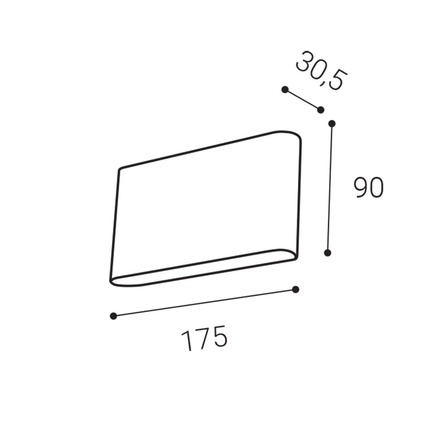 LED2 5234851 FLAT II L, W 3000K/4000K/5700K nástěnné bílé