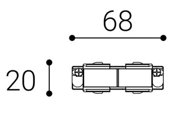 LED2 6360701 ECO TRACK CONNECTOR, W