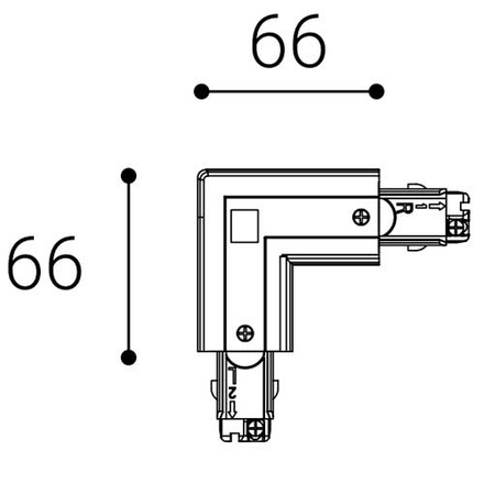 LED2 6360803 ECO TRACK LEFT L-FEED, B