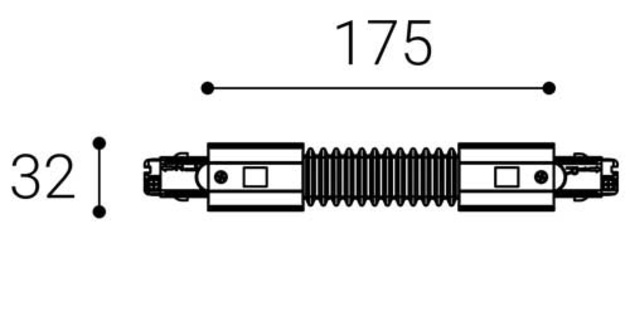 LED2 6361001 ECO TRACK FLEXI CONNECTOR, W