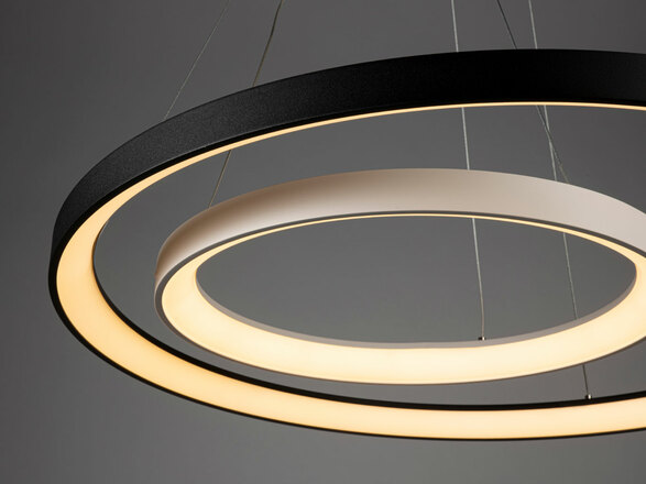 LED2 3273253D BELLA SLIM 58 P-Z, B DALI/PUSH DIM 48W 2CCT 3000K/4000K závěsné černá