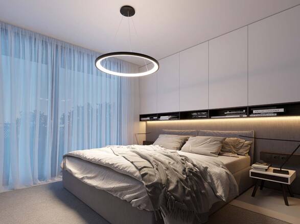 LED2 3273351D BELLA SLIM 98 P-Z, W DIM 80W 2CCT 3000K/4000K závěsné bílá VÝPRODEJ VZORKU